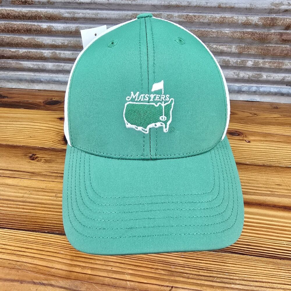 Masters Green White Mesh Golf Hat American Needle Embroidered augusta Rare